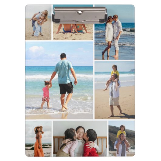 独自の8つのフォトコラージュを作成する クリップボード (正面)