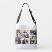 独自の8つのフォトコラージュを作成する クロスボディバッグ (裏面)