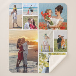 独自の8つのフォトコラージュを作成する シェルパブランケット