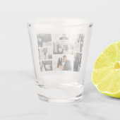 独自の8つのフォトコラージュを作成する ショットグラス (裏面)
