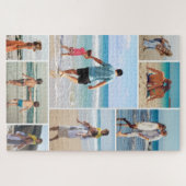 独自の8つのフォトコラージュを作成する ジグソーパズル (横)