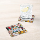 独自の8つのフォトコラージュを作成する スクエアペーパーコースター (インサイチュ)