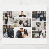 独自の8つのフォトコラージュを作成する スパークリングワインラベル (シングルラベル)