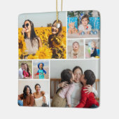 独自の8つのフォトコラージュを作成する セラミックオーナメント (左)