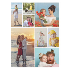 独自の8つのフォトコラージュを作成する テーブルクロス