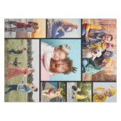 独自の8つのフォトコラージュを作成する テーブルクロス (正面(横))