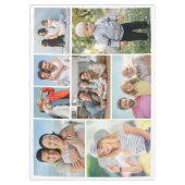 独自の8つのフォトコラージュを作成する テーブルクロス (正面)