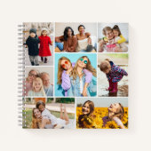 独自の8つのフォトコラージュを作成する ノートブック (正面)