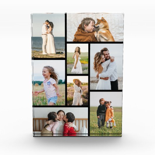 独自の8つのフォトコラージュを作成する フォトブロック (正面)