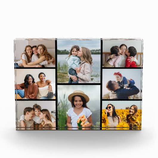 独自の8つのフォトコラージュを作成する フォトブロック (正面)