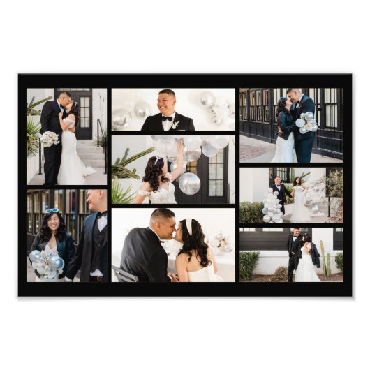 独自の8つのフォトコラージュを作成する フォトプリント            (正面)