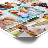 独自の8つのフォトコラージュを作成する ポスター (角)