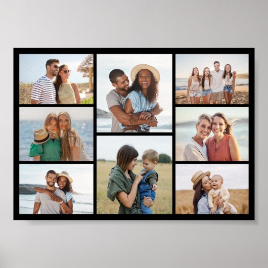 独自の8つのフォトコラージュを作成する ポスター (正面)