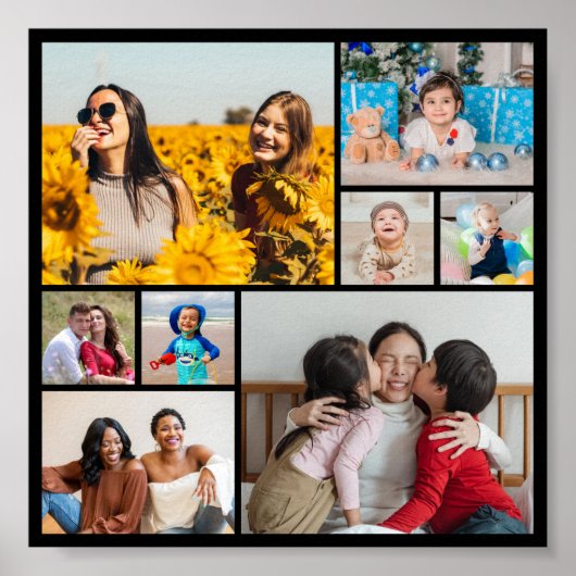 独自の8つのフォトコラージュを作成する ポスター (正面)