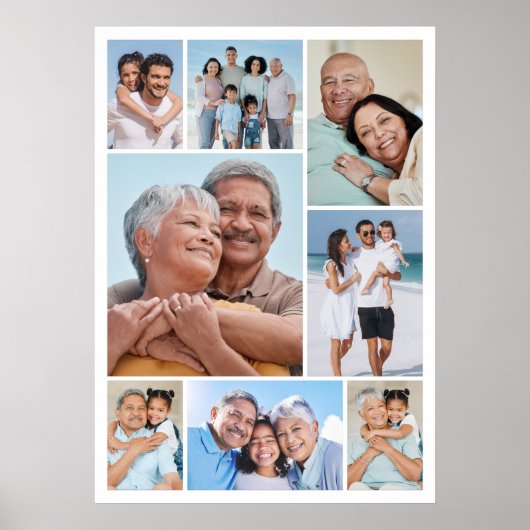 独自の8つのフォトコラージュを作成する ポスター (正面)