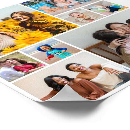 独自の8つのフォトコラージュを作成する ポスター (角)