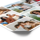 独自の8つのフォトコラージュを作成する ポスター (角)