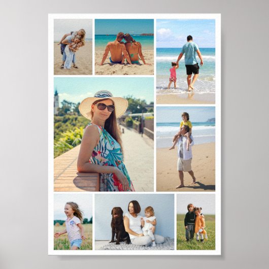 独自の8つのフォトコラージュを作成する ポスター (正面)