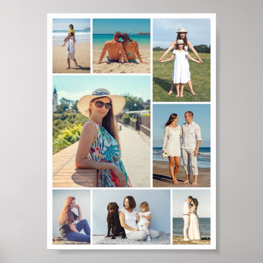 独自の8つのフォトコラージュを作成する ポスター (正面)