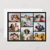 独自の8つのフォトコラージュを作成する ポストカード (正面/裏面)