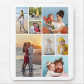 独自の8つのフォトコラージュを作成する マウスパッド (正面)