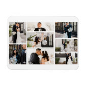 独自の8つのフォトコラージュを作成する マグネット (横)