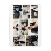 独自の8つのフォトコラージュを作成する マグネット (縦)