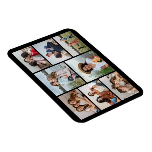 独自の8つのフォトコラージュを作成する マグネット (右側)