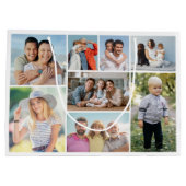 独自の8つのフォトコラージュを作成する ラージペーパーバッグ (裏面)