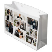 独自の8つのフォトコラージュを作成する ラージペーパーバッグ (裏面アングル)