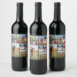 独自の8つのフォトコラージュを作成する ワインラベル