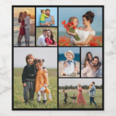 独自の8つのフォトコラージュを作成する ワインラベル (シングルラベル)