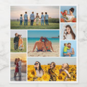 独自の8つのフォトコラージュを作成する ワインラベル (シングルラベル)