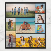 独自の8つのフォトコラージュを作成する ワインラベル (シングルラベル)