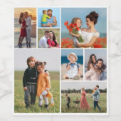 独自の8つのフォトコラージュを作成する ワインラベル (シングルラベル)