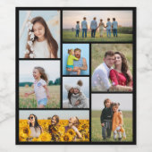 独自の8つのフォトコラージュを作成する ワインラベル (シングルラベル)