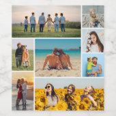 独自の8つのフォトコラージュを作成する ワインラベル (シングルラベル)