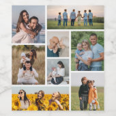 独自の8つのフォトコラージュを作成する ワインラベル (シングルラベル)