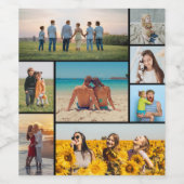 独自の8つのフォトコラージュを作成する ワインラベル (シングルラベル)