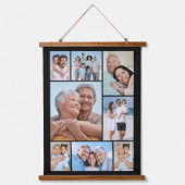 独自の8つのフォトコラージュを作成する 吊り下げ型タペストリー (正面)