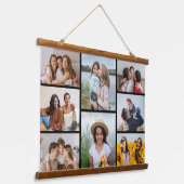 独自の8つのフォトコラージュを作成する 吊り下げ型タペストリー (傾斜あり)