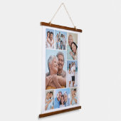 独自の8つのフォトコラージュを作成する 吊り下げ型タペストリー (傾斜あり)