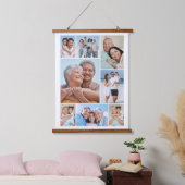 独自の8つのフォトコラージュを作成する 吊り下げ型タペストリー (寝室)