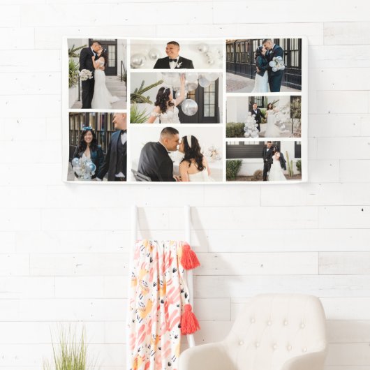 独自の8つのフォトコラージュを作成する 横断幕 (インサイチュ)