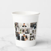 独自の8つのフォトコラージュを作成する 紙コップ (裏面)