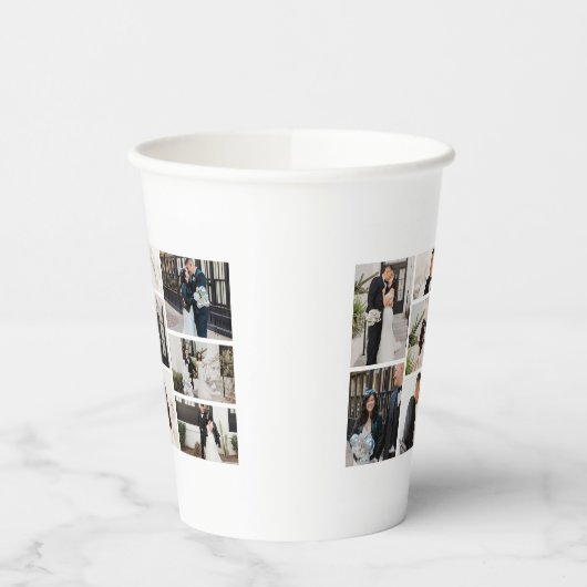 独自の8つのフォトコラージュを作成する 紙コップ (左)