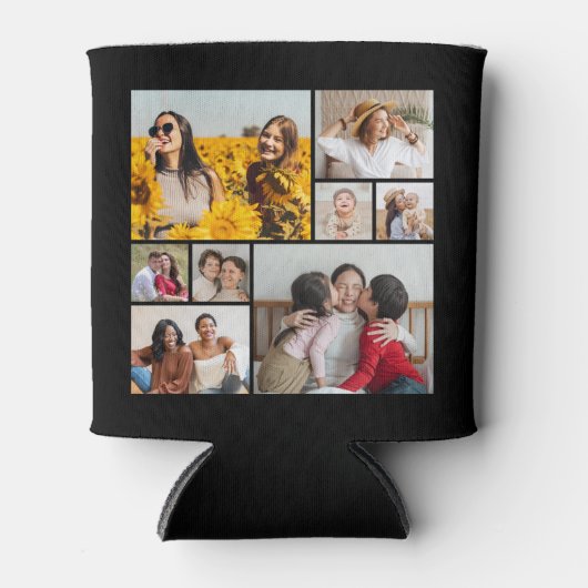 独自の8つのフォトコラージュを作成する 缶クーラー (正面)