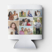 独自の8つのフォトコラージュを作成する 缶クーラー (裏面)