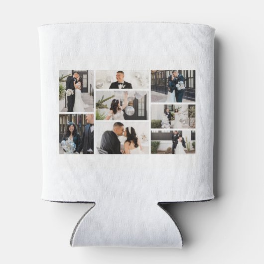 独自の8つのフォトコラージュを作成する 缶クーラー (裏面)