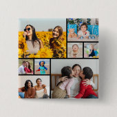 独自の8つのフォトコラージュを作成する 缶バッジ (正面)